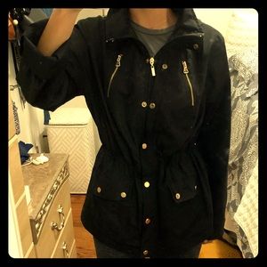 INC black windbreaker jacket